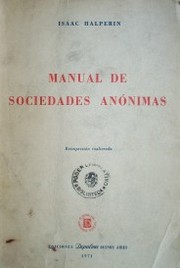 Manual de sociedades anónimas
