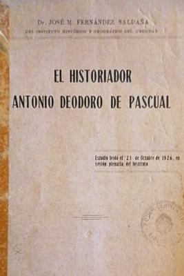 El historiador Antonio Deodoro de Pascual