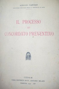 Il processo di concordato preventivo