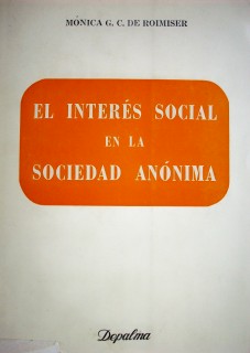 El interés social en la sociedad anónima