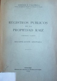 Registros públicos de la propiedad raíz