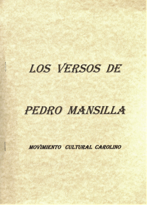 Los versos de Pedro Mansilla