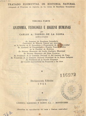 Anatomía, fisiología e higiene humanas