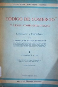 Código de comercio y leyes complementarias