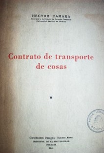 Contrato de transporte de cosas