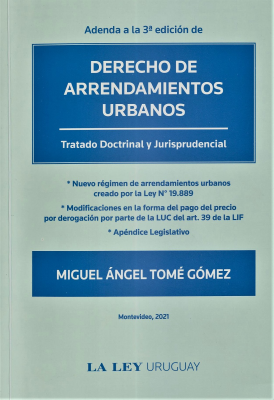 Adenda a la 3a. edición de Derecho de arrendamientos urbanos : tratado doctrinal y jurisprudencial