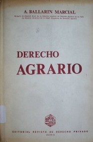 Derecho Agrario