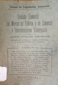 Tratado elemental de marcas de fábrica y de comercio y denominaciones comerciales