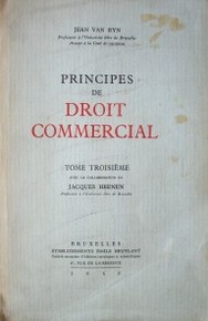 Principes de droit commercial