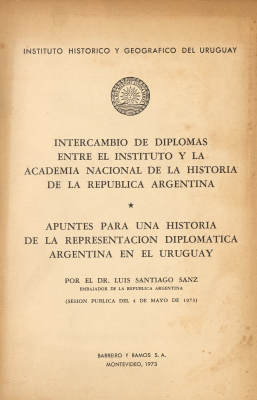 Intercambio de diplomas entre el Instituto y la Academia Nacional de la Historia de la República Argentina