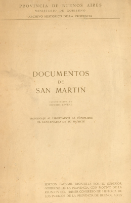 Documentos de San Martín