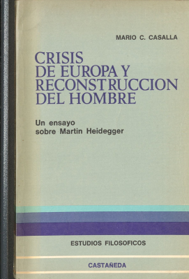 Crisis de Europa y reconstrucción del hombre