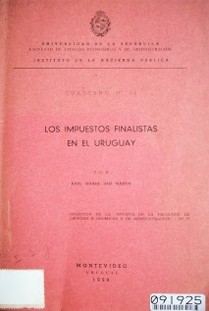 Los impuestos finalistas en el Uruguay