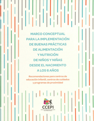 Marco conceptual para la implementación de buenas prácticas de alimentación y nutrición de niños y niñas desde el nacimiento a los 6 años : recomendaciones para centros de educación infantil, centros de cuidados y programas de proximidad