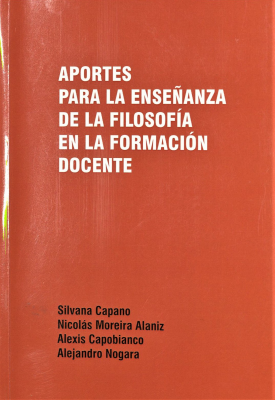 Aportes para la enseñanza de la filosofía en la formación docente