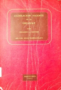 Legislación vigente en el Uruguay