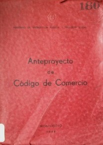 Anteproyecto de Código de Comercio