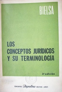 Los conceptos jurídicos y su terminología