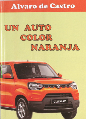 Un auto color naranja