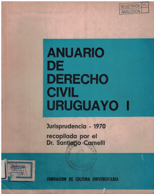 Anuario de Derecho Civil Uruguayo