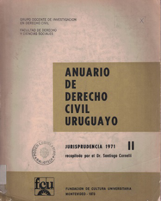 Anuario de Derecho Civil Uruguayo, T.II - 1971