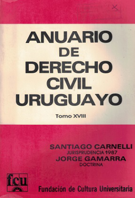 Anuario de Derecho Civil Uruguayo, T.XVIII - 1987
