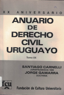 Anuario de Derecho Civil Uruguayo, T.XX - 1989