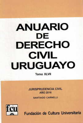Anuario de Derecho Civil Uruguayo, T.XLVII - 2016