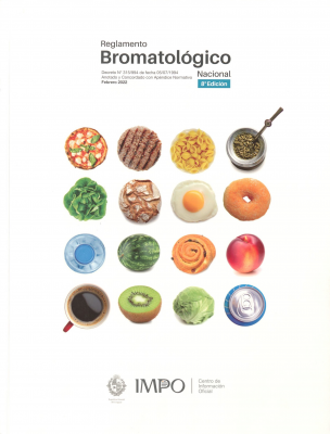 Reglamento Bromatológico Nacional : decreto Nº315/994 de fecha 05/07/1994