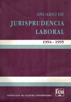 Anuario de Jurisprudencia Laboral, Año 1994-1995 - 1994-1995