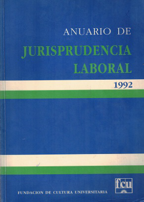 Anuario de Jurisprudencia Laboral, Año 1992 - 1992