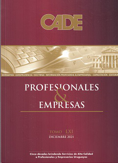 Revista CADE : Profesionales & Empresas, T.LXI - Dic.2021