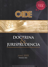 Revista CADE : Doctrina & Jurisprudencia, T.XXXV - Feb. 2016