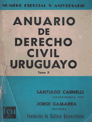 Anuario de Derecho Civil Uruguayo, T.X - 1979