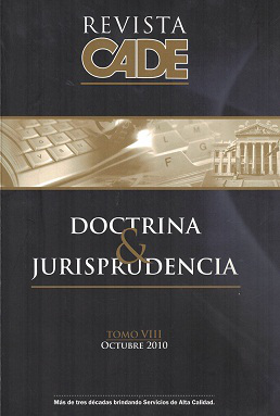 Revista CADE : Doctrina & Jurisprudencia, T.VIII - Oct. 2010