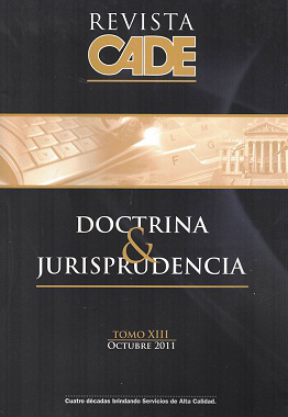 Revista CADE : Doctrina & Jurisprudencia, T.XIII - Oct. 2011