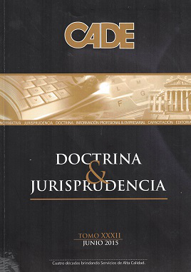 Revista CADE : Doctrina & Jurisprudencia, T.XXXII - Jun. 2015