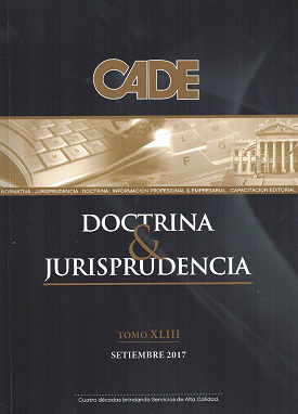 Revista CADE : Doctrina & Jurisprudencia, T.XLIII - Set. 2017