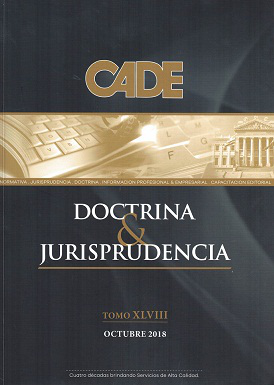 Revista CADE : Doctrina & Jurisprudencia, T.XLVIII - Oct. 2018