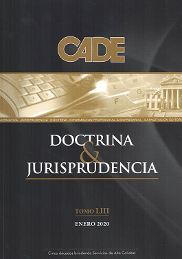 Revista CADE : Doctrina & Jurisprudencia, T.LIII - Ene. 2020