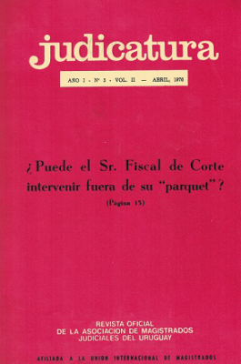 Judicatura, Nº3 - Abr. 1976