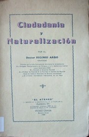 Ciudadanía y naturalización