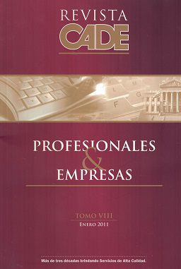 Revista CADE : Profesionales & Empresas, T.VIII - Ene. 2011