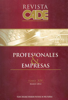 Revista CADE : Profesionales & Empresas, T.XIV - Mar. 2012