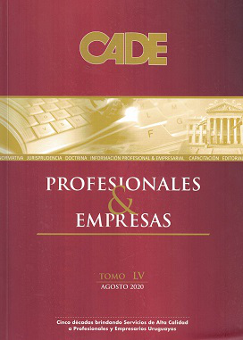 Revista CADE : Profesionales & Empresas, T.LV - Ago. 2020