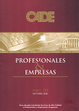 Revista CADE : Profesionales & Empresas, T.LVI - Oct. 2020