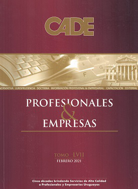 Revista CADE : Profesionales & Empresas, T.LVII - Feb. 2021