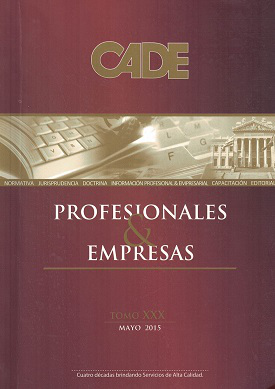 Revista CADE : Profesionales & Empresas, T.XXX - May. 2015