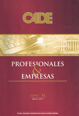 Revista CADE : Profesionales & Empresas, T.XL - May. 2017