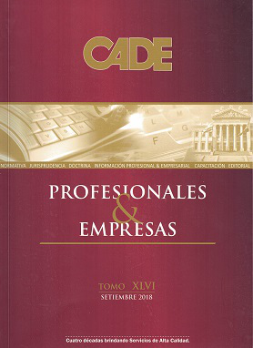 Revista CADE : Profesionales & Empresas, T.XLVI - Set. 2018